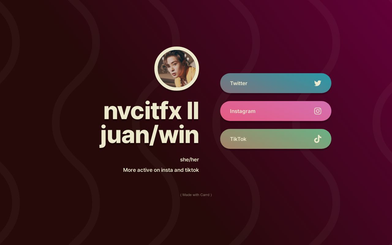 Carrd profile picture for @nvcitfx